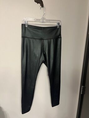 Athleta Elation Ultra High-Rise Tights Metallic Green size M